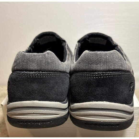 Mens Skechers Sz 11 Avillo Relaxed Fit Memory Foam Slip-on Loafer Shoes Black 64 - Picture 8 of 14